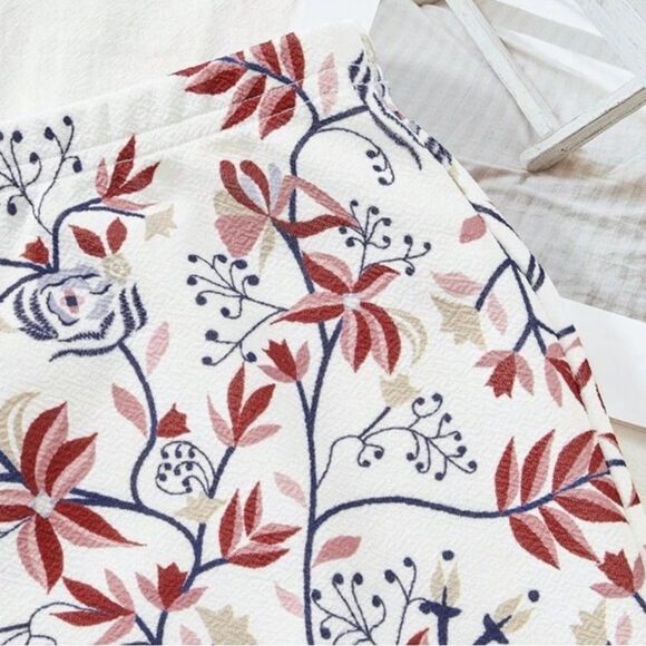 Embroidered Boho Mini Skirt Medium 8 10 - Picture 5 of 5